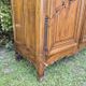 Louis XV wardrobe in blonde walnut from the 19th century, antique.