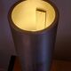 Brushed aluminium lamp