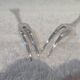2 cold meat forks silver plated metal goldsmith Christofle Marly