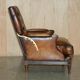 Fauteuil Club Chesterfield en Cuir Teint à la Main