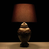 Ceramic and Bronze Table Lamp, 1960s England