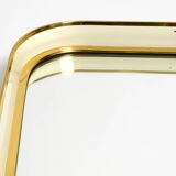 Beautiful original Mid Century Modern "Zier-Form" wall mirror with heavy br