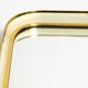 Beautiful original Mid Century Modern "Zier-Form" wall mirror with heavy br
