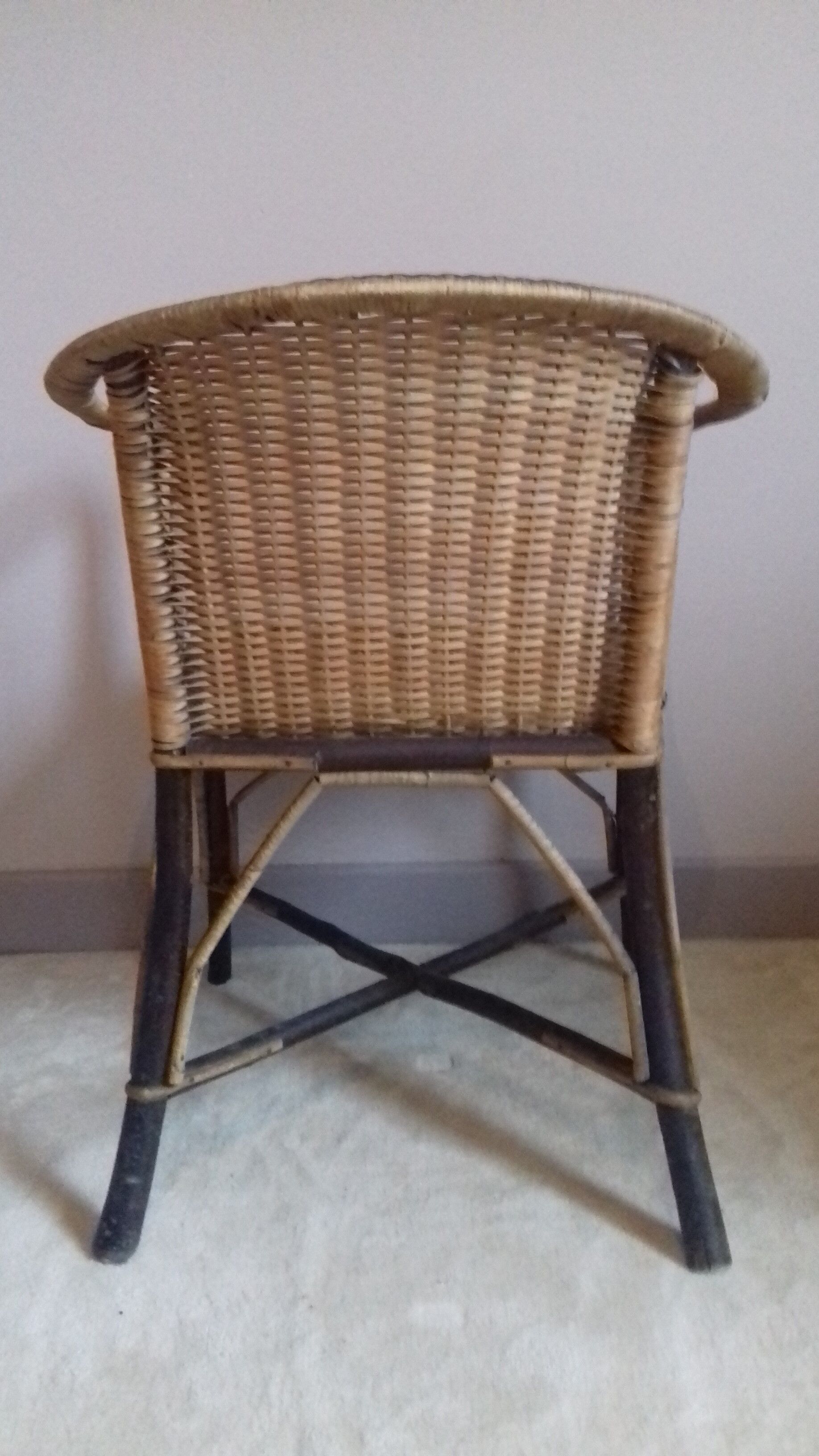 Wicker armchair