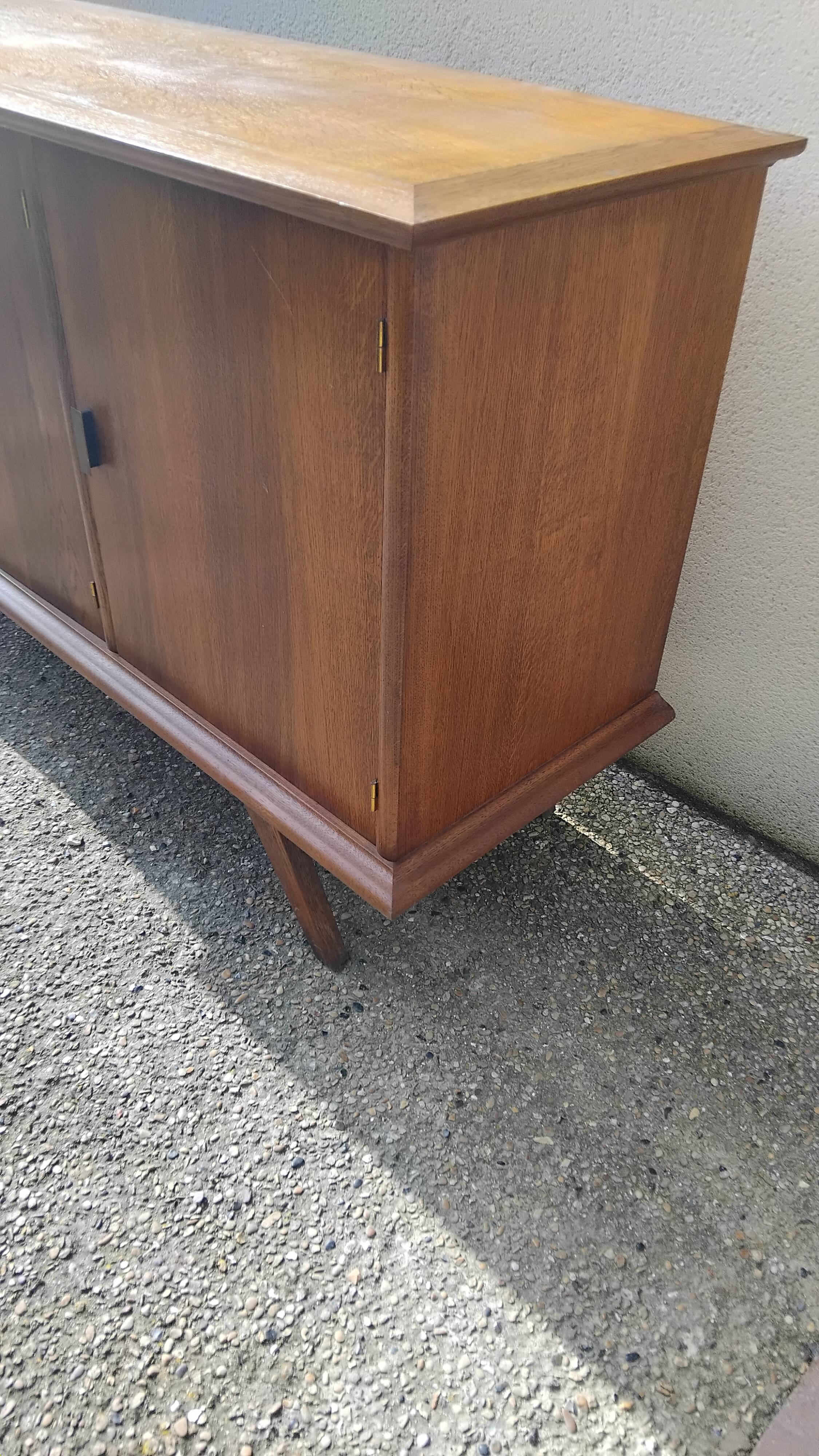 Buffet bas enfilade vintage pieds compas année 50 60