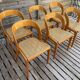 Set of 6 caned chairs by Baumann, gondola model.