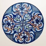 Set of three painted Spanish ceramic dishes - ⌀ 23, 26 and 32 cm