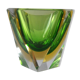 Vase Sommerso de Murano vert 70's