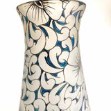 Glass paste vase signed Leune, Art Nouveau