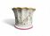 Saint Clement, ceramic flowerpot with floral decoration, 20th century