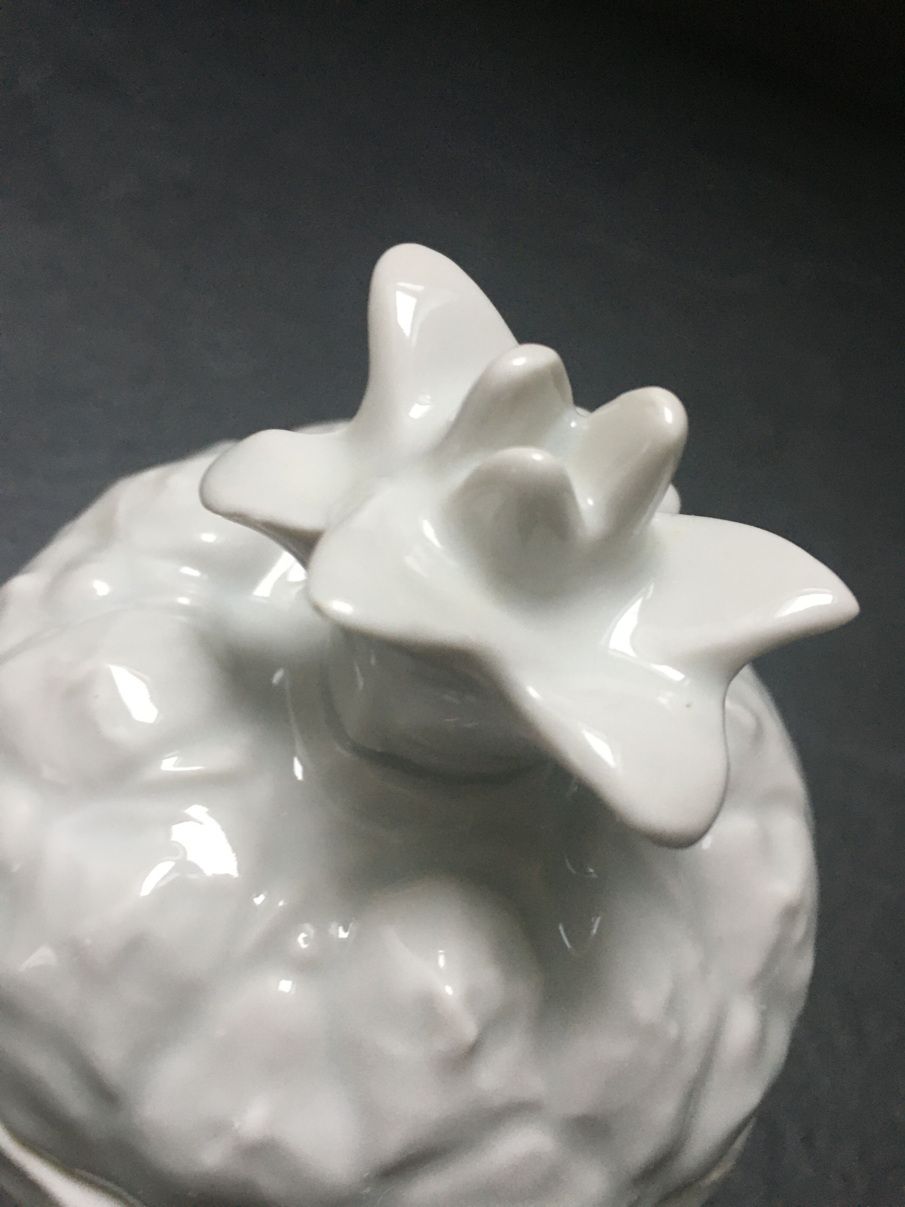 Porcelain pineapple candy box