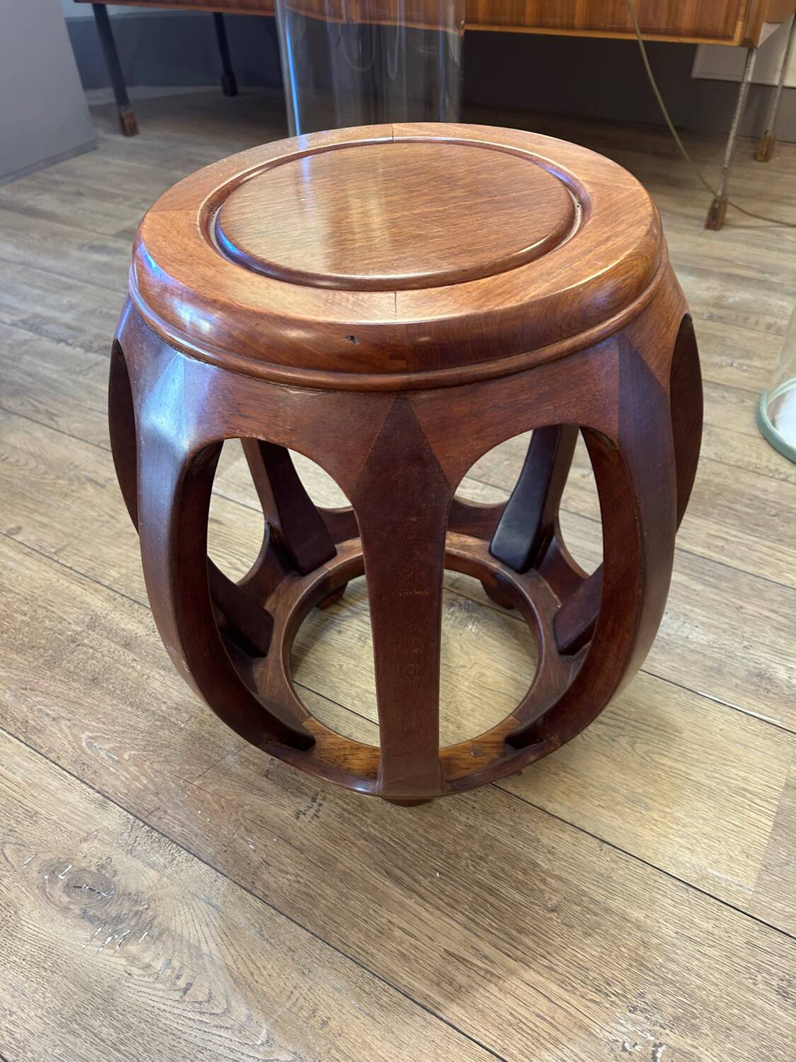 Tabouret acajou, Asie XX ème