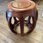Mahogany stool, Asia, 20th century