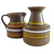 Bitossi Ceramic Vase and Pitcher Set by Aldo Londi, Handmade in Italy
