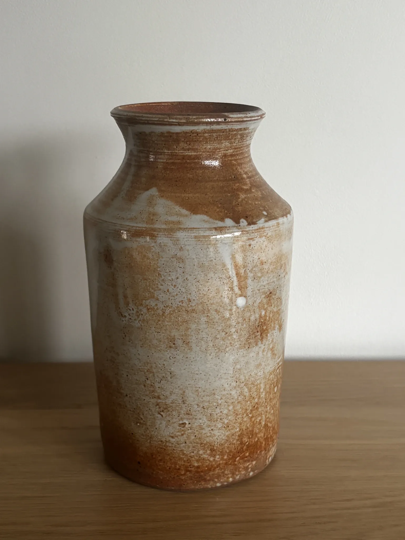 Glazed stoneware vase