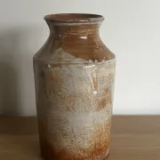 Glazed stoneware vase