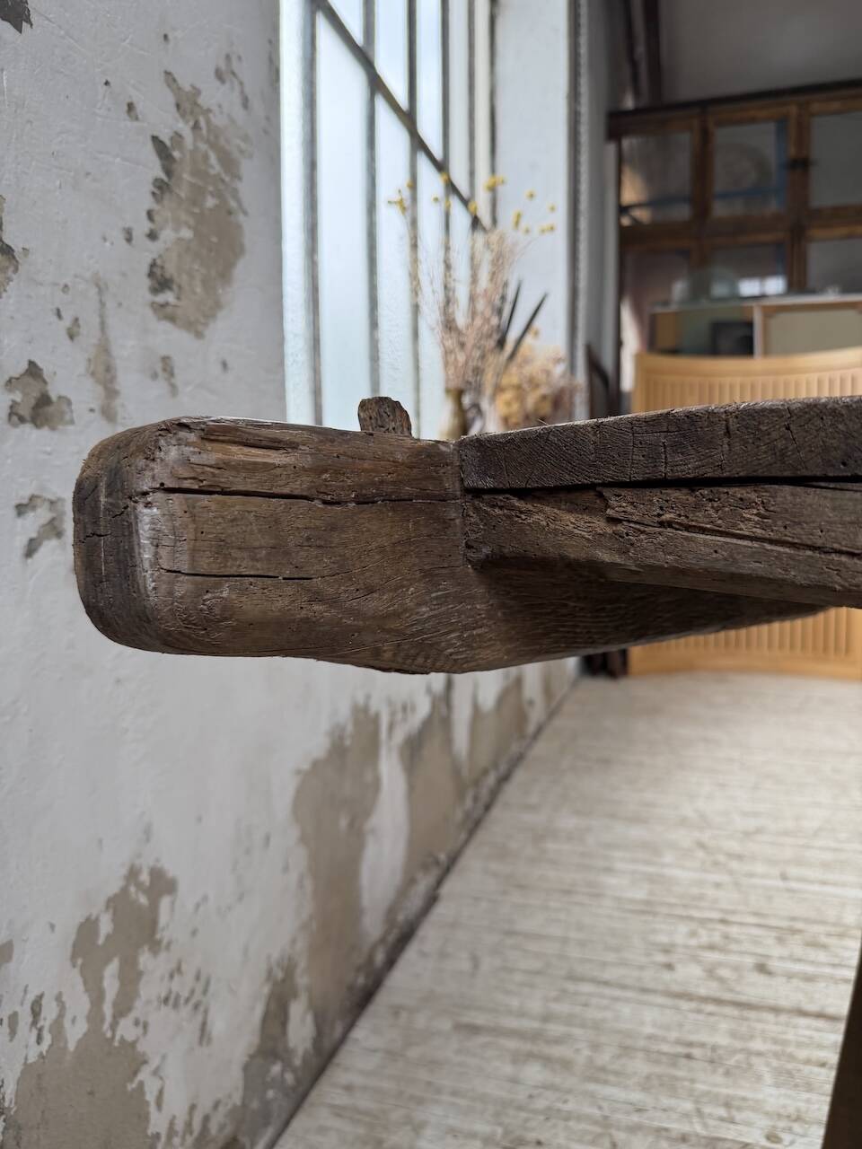 Brutalist popular art table XXL 3.5m/4m pine and oak