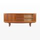 Tambour door sideboard by Johannes Andersen for C.F.C. Silkeborg, Denmark 1960s