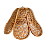 Vintage wicker rattan pendant lamp