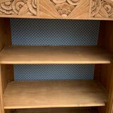 Art deco glass-glazed parisian wardrobe