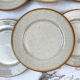 6 Tulowice speckled stoneware plates