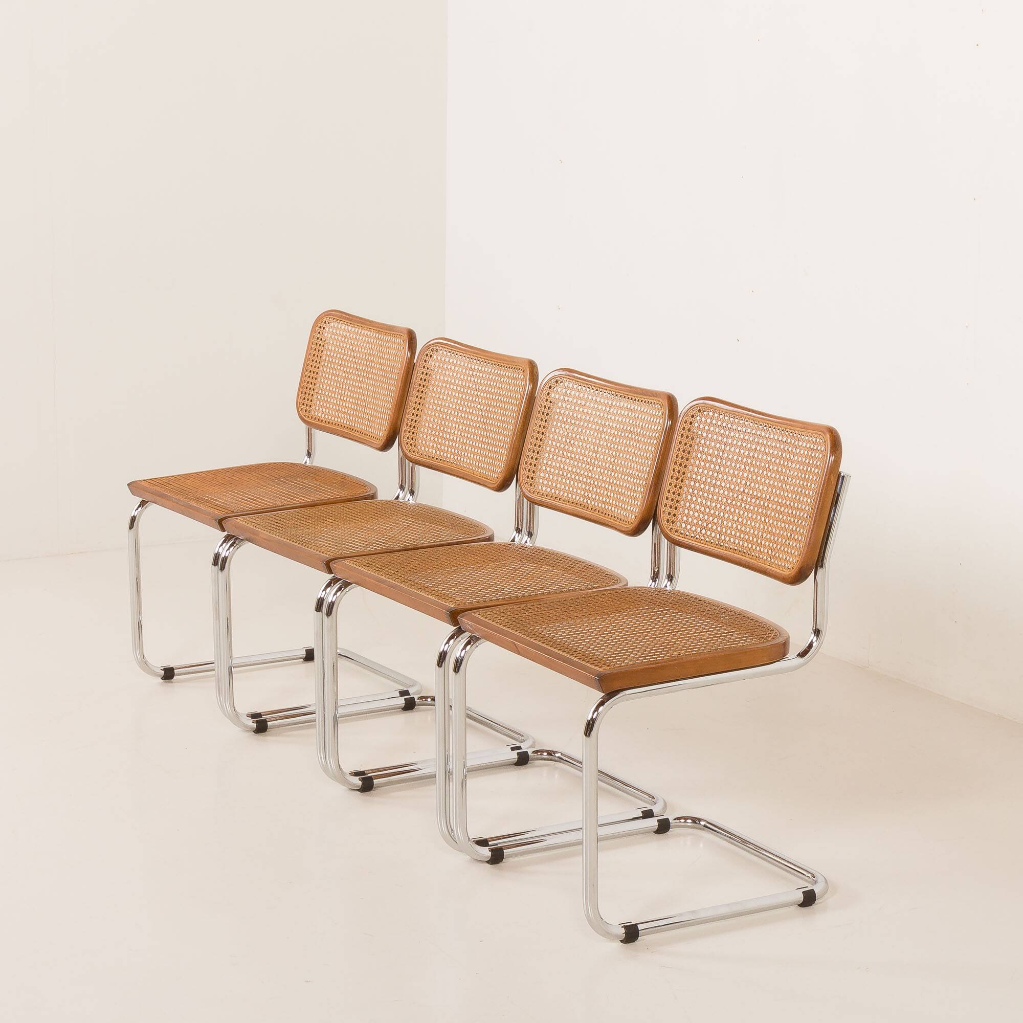 Vintage Italian Cesca chairs 1970s