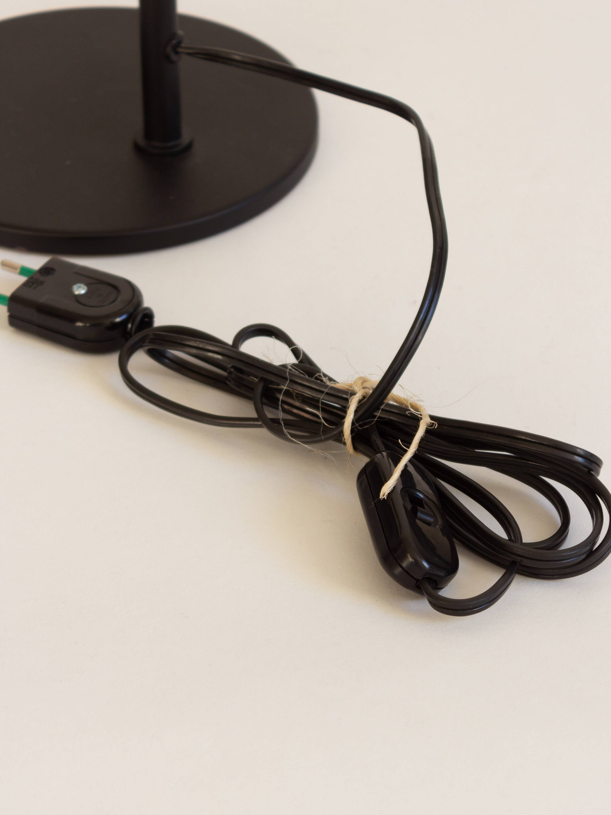 Desk lamp, reading light in black metal, Amilux, 1960s