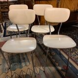 Formica table with 4 skai chairs