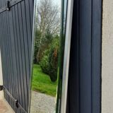 Large mirror mirror rear-view mirror of the 70s 36x136cm