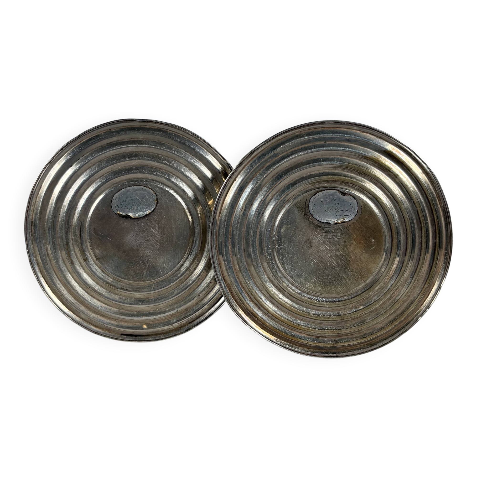 Pair of 925 American silver candlesticks