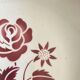 Antique flowered hollow dish