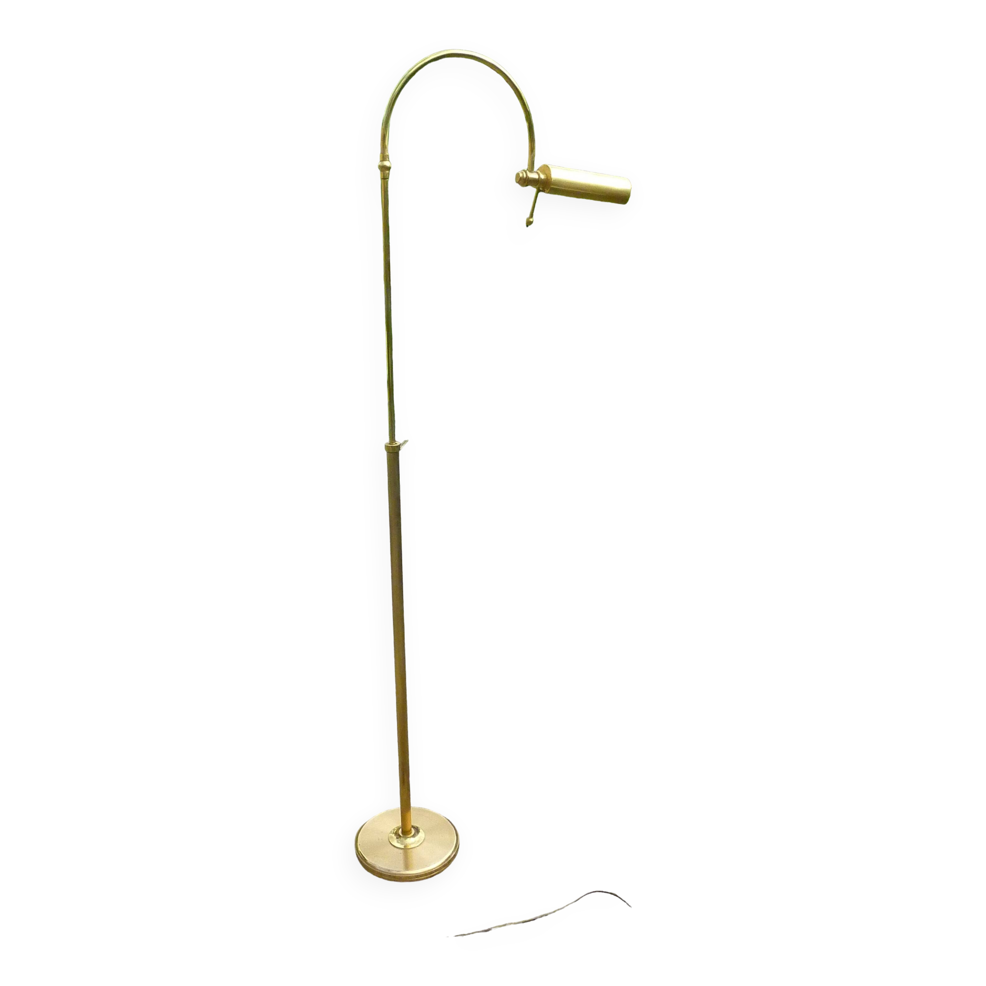 lampadaire liseuse bronze dore italie