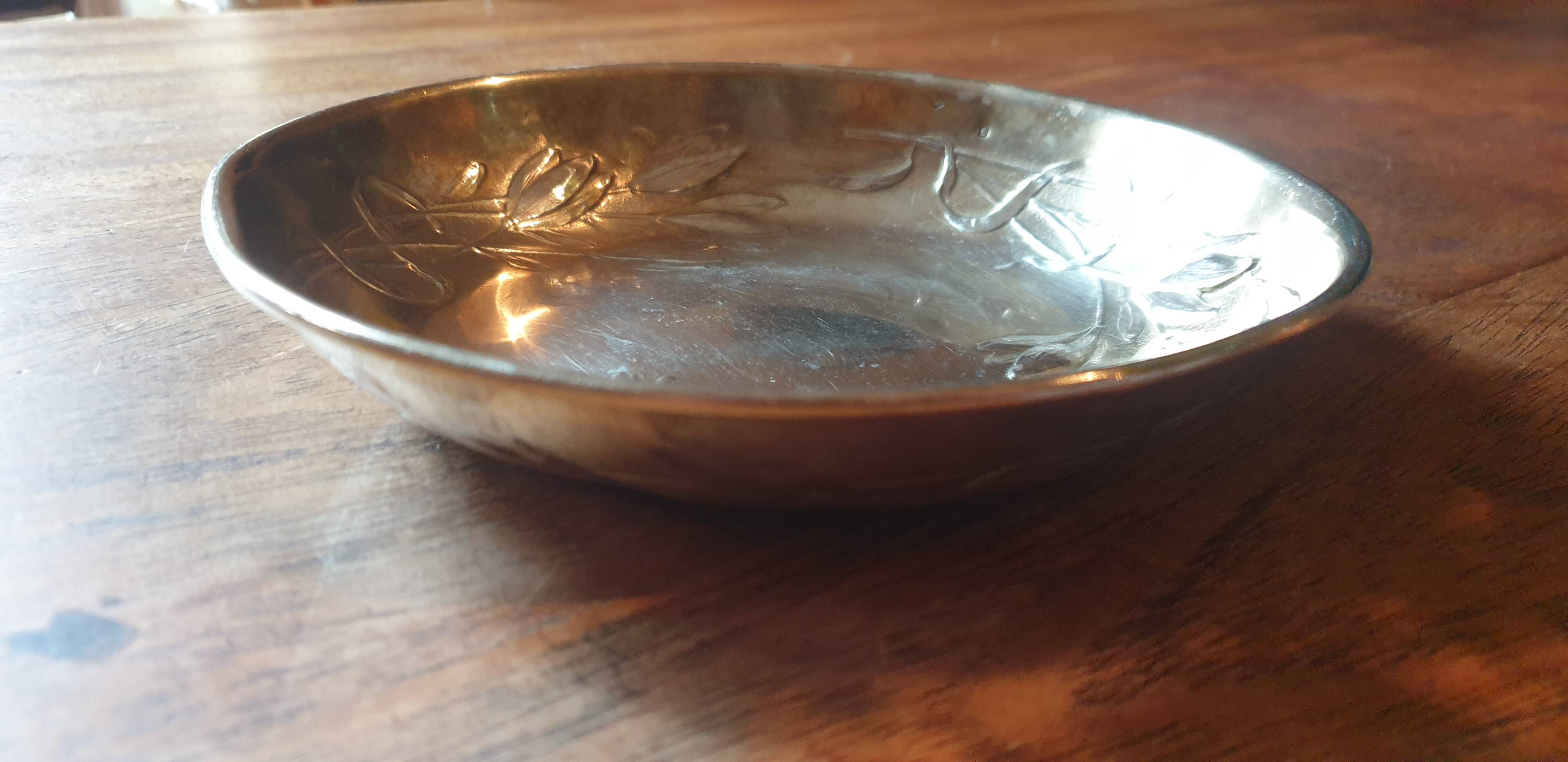 Vermeil plate (solid silver covered with gold) period 1900