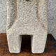 Anthropomorphic stone table lamp brutalised by Albert Tormos.