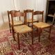 36 chaises vintage en hêtre et paille – Vente par lots – Grande série