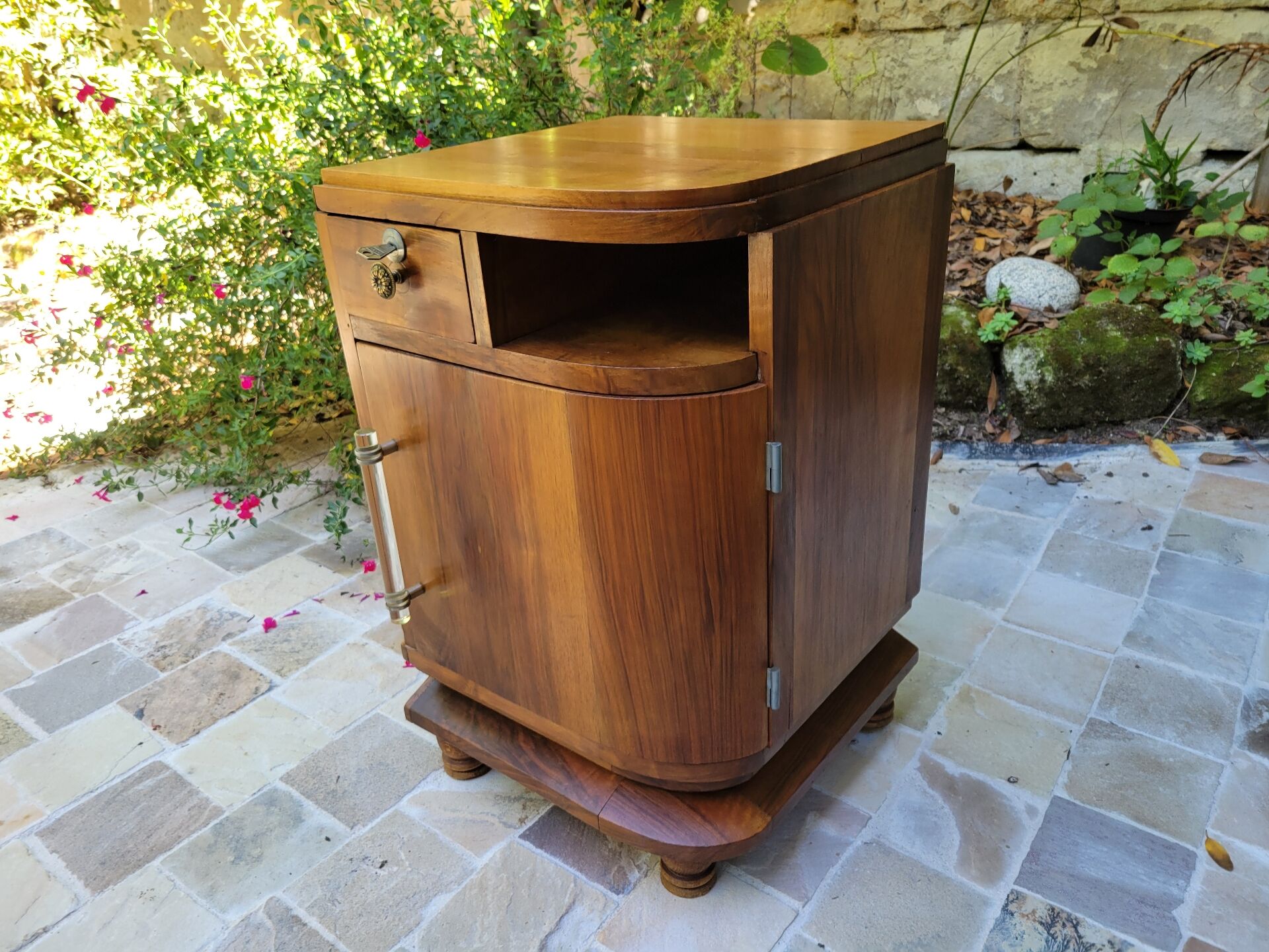 Art Deco bedside table or side table from the 1930s.