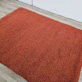 Vintage 70's Italian Red Wool Rug