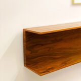 Mid-Century Modern Teak wall-mounted shelf by Walter Wirz for Wilhelm Renz, 150cm, 1960s