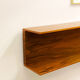 Mid-Century Modern Teak wall-mounted shelf by Walter Wirz for Wilhelm Renz, 150cm, 1960s