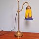 Lampe de bureau Art Déco en laiton et verre signé "Frères Muller", années 1920
