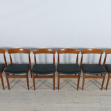 Mid-century teak dining chairs, 1960s, set of 4
