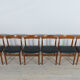 Mid-century teak dining chairs, 1960s, set of 4