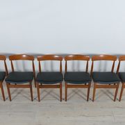 Mid-century teak dining chairs, 1960s, set of 4