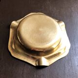 Retro golden brass ashtray