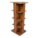 Wooden revolving bookcase