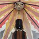 Lampe de sol Art Déco de l'École d'Amsterdam en vitrail
