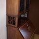 Antique Edwardian Bureau Bookcase with Inlaid Floral Detail – Early 20th Ce