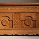 Carved Oak Chest with Decorative Front | Germany 1970s