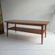 Mid century vintage oak coffee table