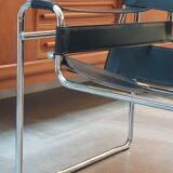 Wassily leather armchair by Marcel Breuer